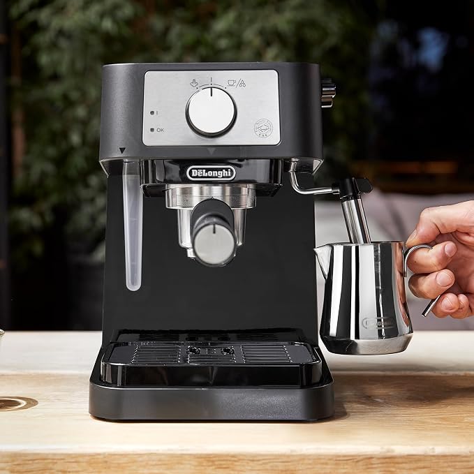 De'Longhi Stilosa Manual Espresso Machine, Compact Coffee Maker, 15 Bar Pump - Image 7