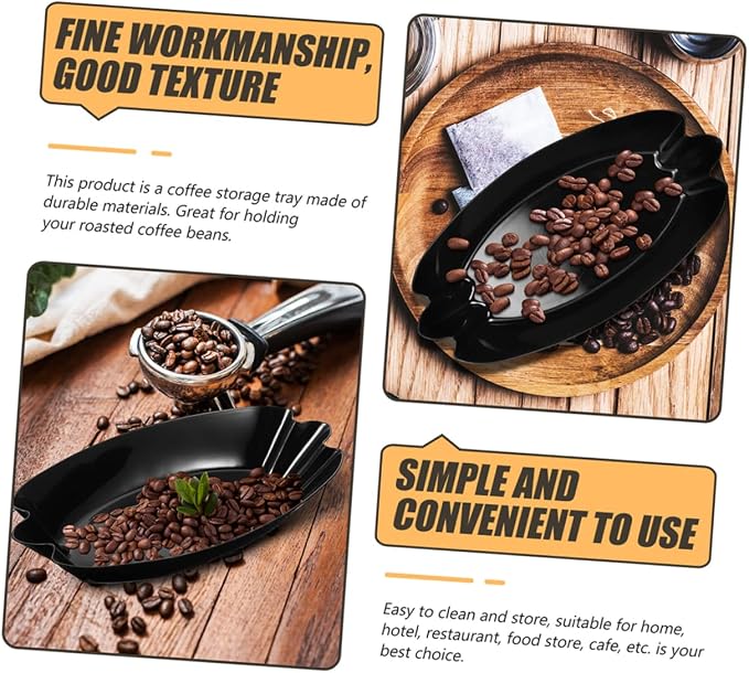 Alipis 2pcs Coffee Bean Display Tray Multi-functional Cupping and Serving Dish - Image 4
