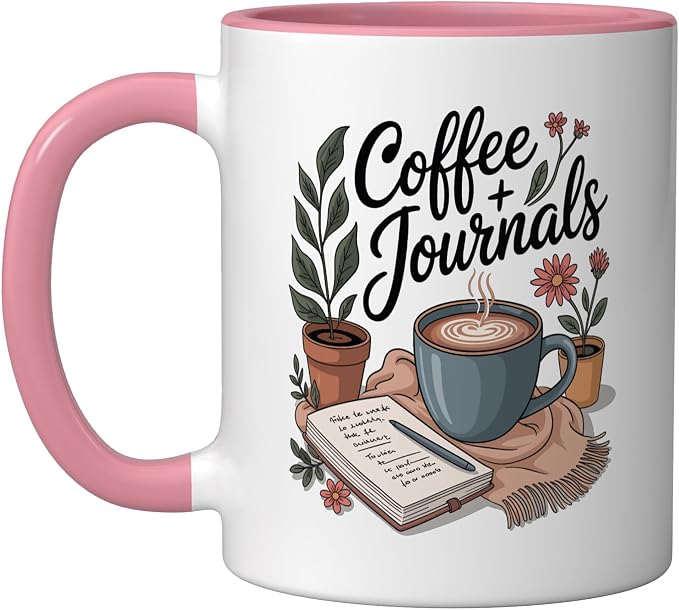 Coffee and Journals Ceramic Mug by Unknown
