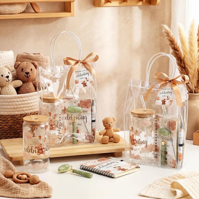 Reallnaive 6 Set Brown Bear Baby Shower Game Prizes - Image 7