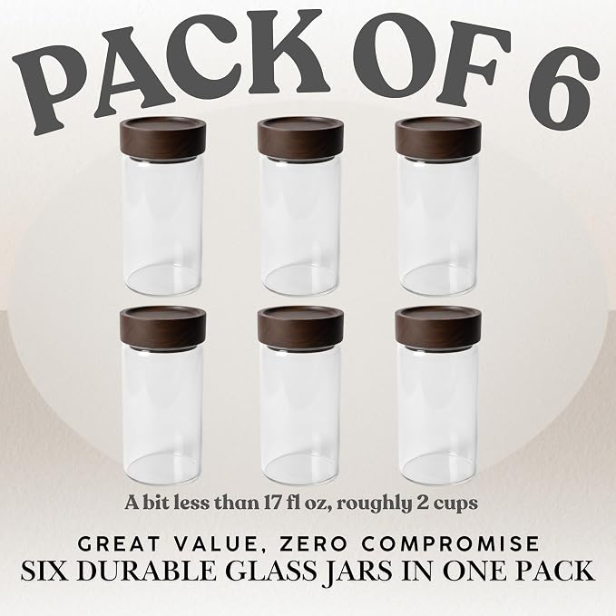 Wide Mouth Glass Storage Jars - Image 8