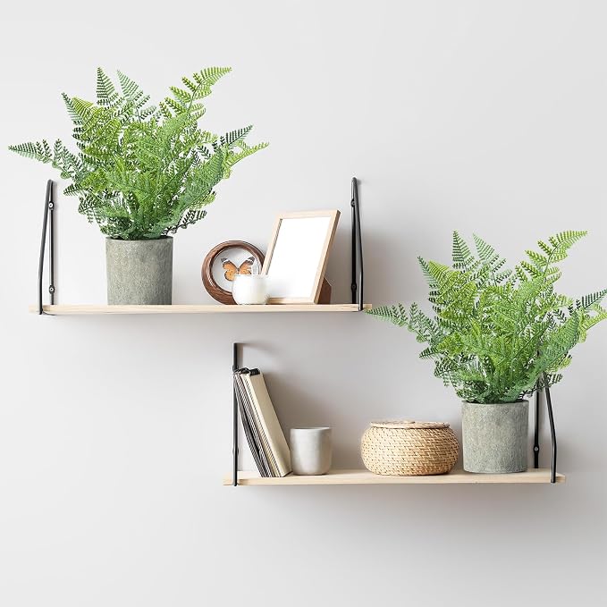FAVOWREATH 2 Pack Small Fake Plants Potted Artificial Plants Indoor - Image 5