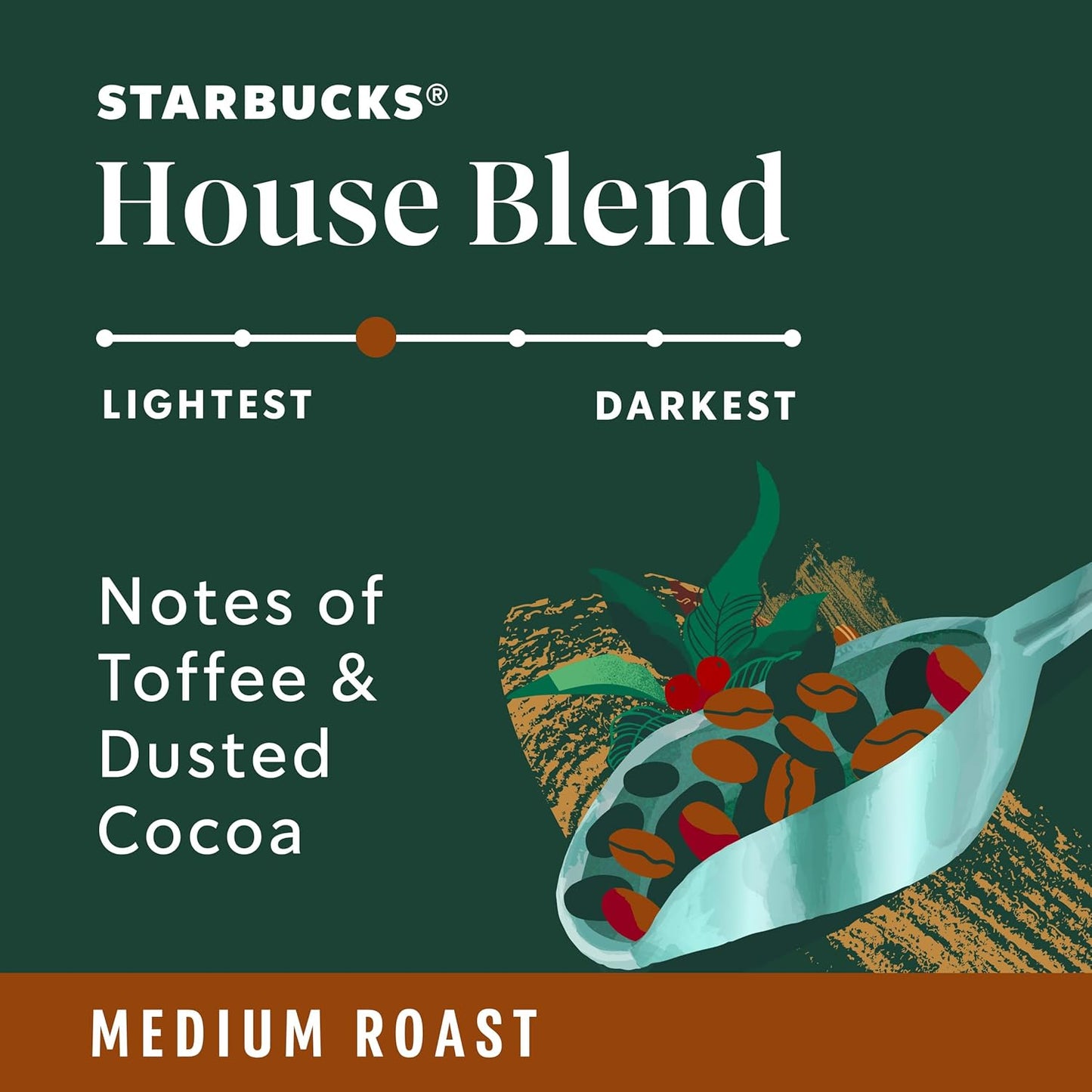 Starbucks K-Cup Coffee Pods, Medium Roast, House Blend for Keurig Coffee Makers, 100% Arabica, 1 Box (75 Pods)