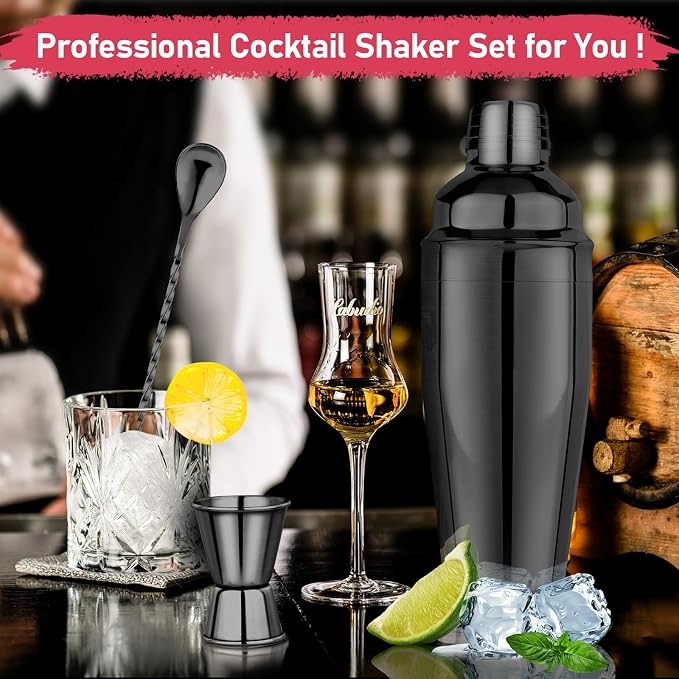 24oz Cocktail Shaker Set Martini Shaker Set Bartender Set - Image 3