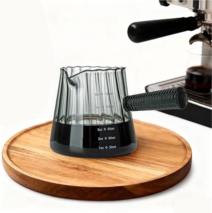 FANTESTICRYAN 6OZ Measuring Cup, Ribbed Borosilicate Glass Espresso Cup - Image 9