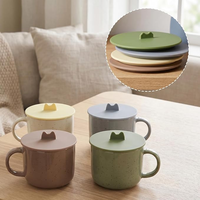 4Pcs Silicone Cup Covers, Reusable Drink Lid - Image 6