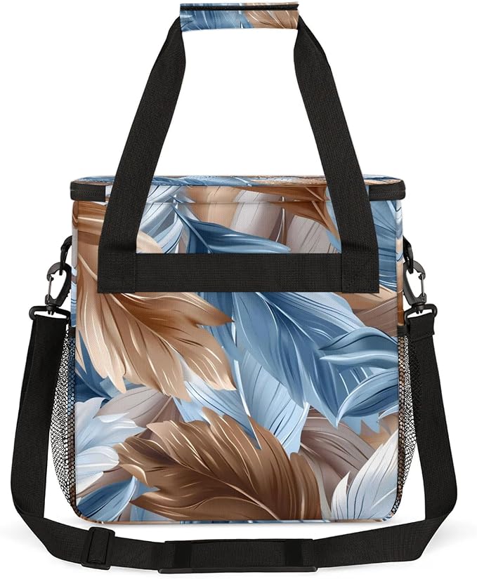 Feather Animal Feather Coffee Maker Carring Bag, Large Insulated Storage - Image 5
