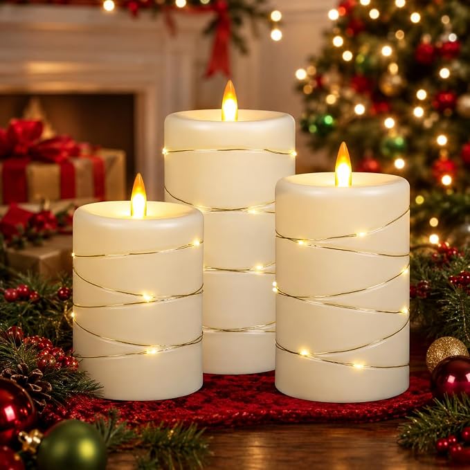 Upinmz Flickering Flameless Candles - Image 6