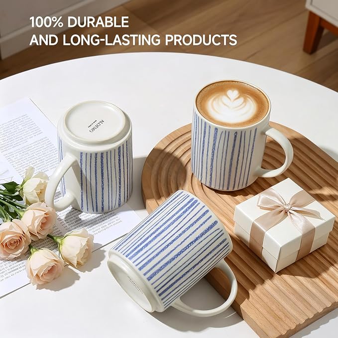 Coffee Mugs Set of 6, 17oz Ceramic Mugs - Image 5