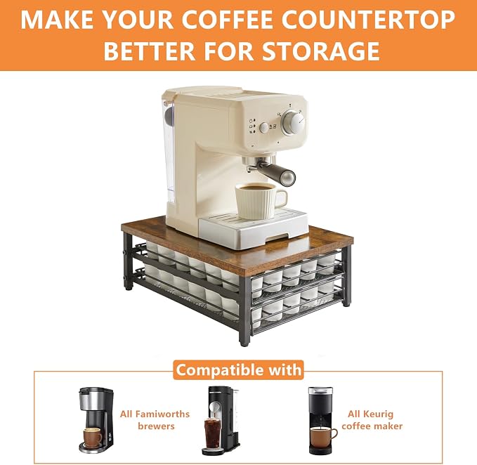 IBUYKE 2-Tier Coffee Pod Drawer Holder - Image 6