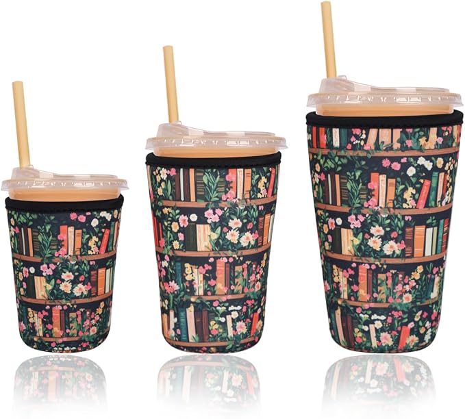 Reusable Insulated Sleeve for Iced Coffee Cup, Beverage Holder for Iced Coffee by Unknown