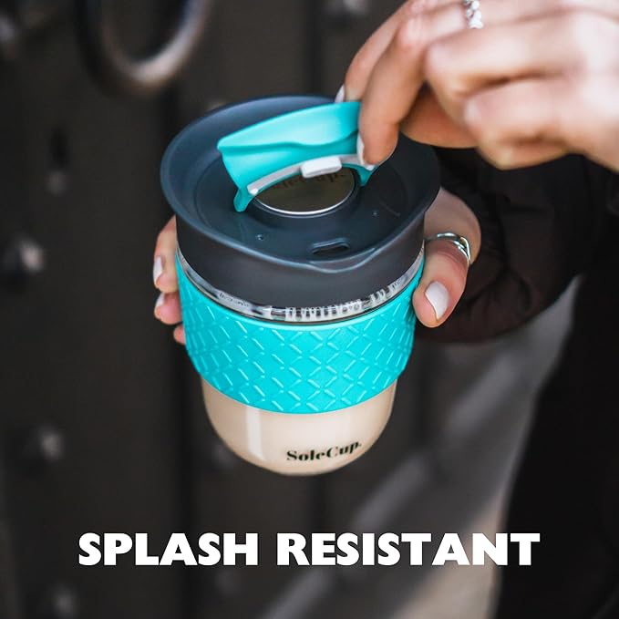 Reusable Strengthened Glass Travel Cup - Image 5