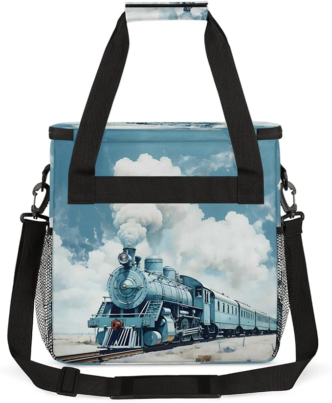 Steam Train Coffee Maker Carring Bag, Large Insulated Storage Organizer Case - Image 5