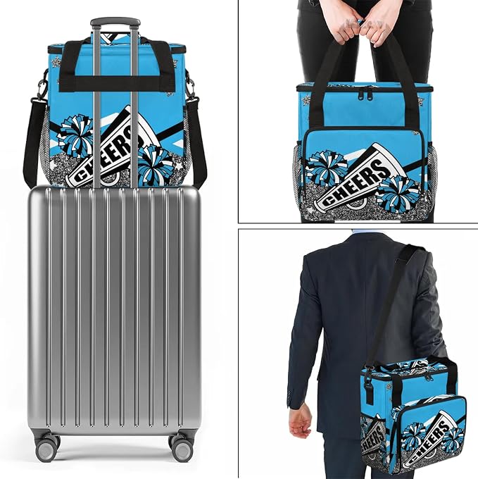 Cheer Themed Coffee Maker Carring Bag, Large Insulated Storage Organizer Case - Image 7