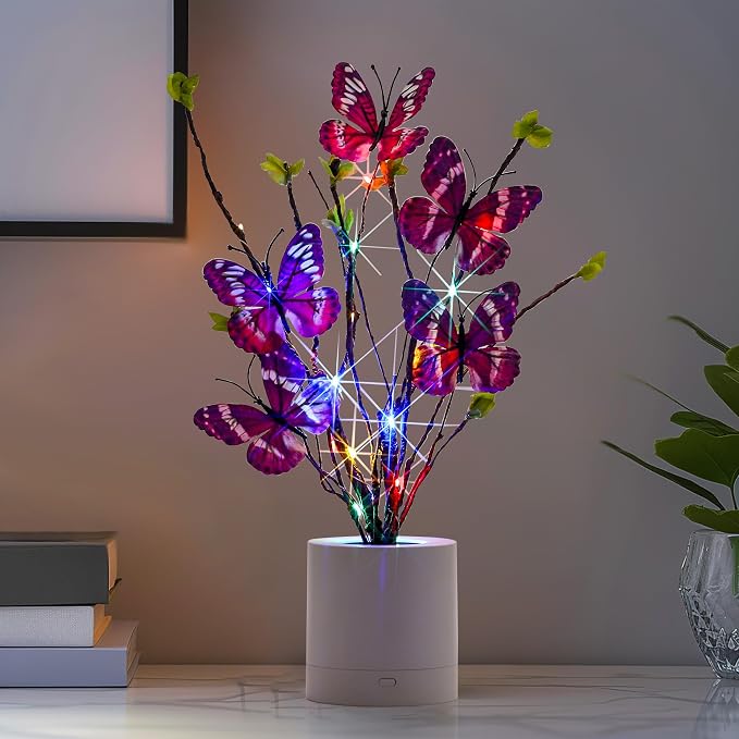 WSYEAR Birthday Gifts for Women, Butterfly Led Lamp Mothers Day Valentines Day - Image 7