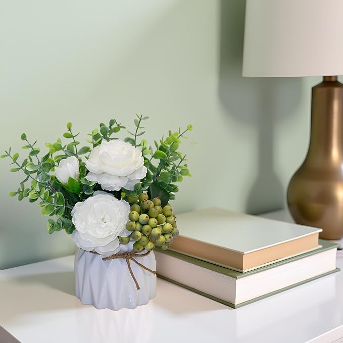 LADADA White Artificial Flowers - Image 5