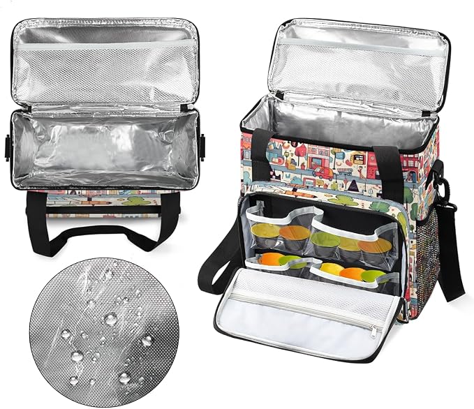 Art City Coffee Maker Travel Bag, Portable Storage Tote Bag - Image 3