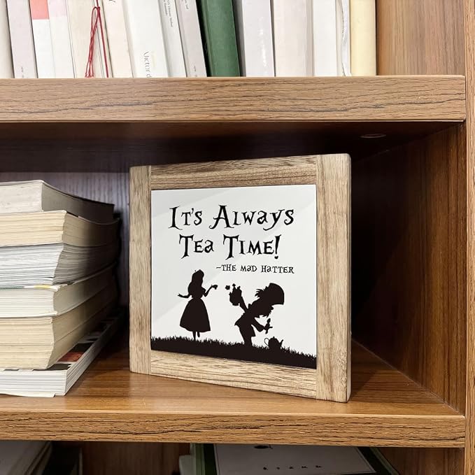 Wooden Box Signs for Home Decor, Farmhouse Wood Sign, Decorative Wooden Table - Image 5
