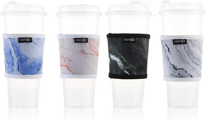 CM Reusable Coffee Mug Sleeve Cover Coffee Cup Sleeve Cover Heat Resistant - Image 2