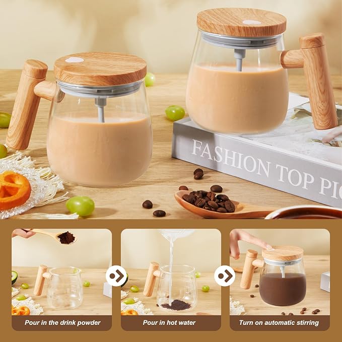 Maxcheck 2 Pcs Self Mixing Coffee Mug - Image 6
