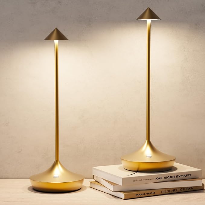 Cordless Rechargeable Table Lamp, 3 Color Temperatures 9 Lighting Modes by ZenithLightTableLamp