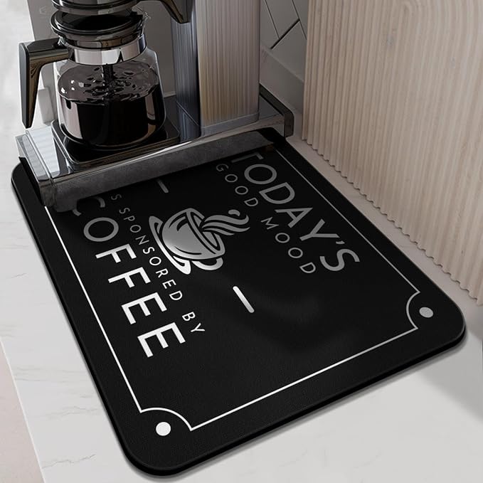 Coffee Mat - Fashion Absorbent Drying Mat Waterproof Protects Kitchen - Maker - Image 2