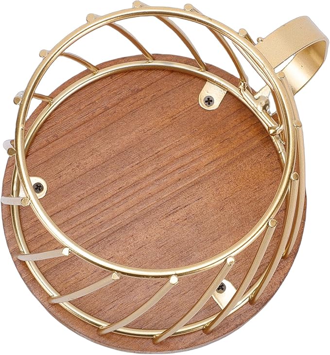 JTLB Coffee Pod Basket, Large Capacity Metal Wood Holder Organizer - Image 7