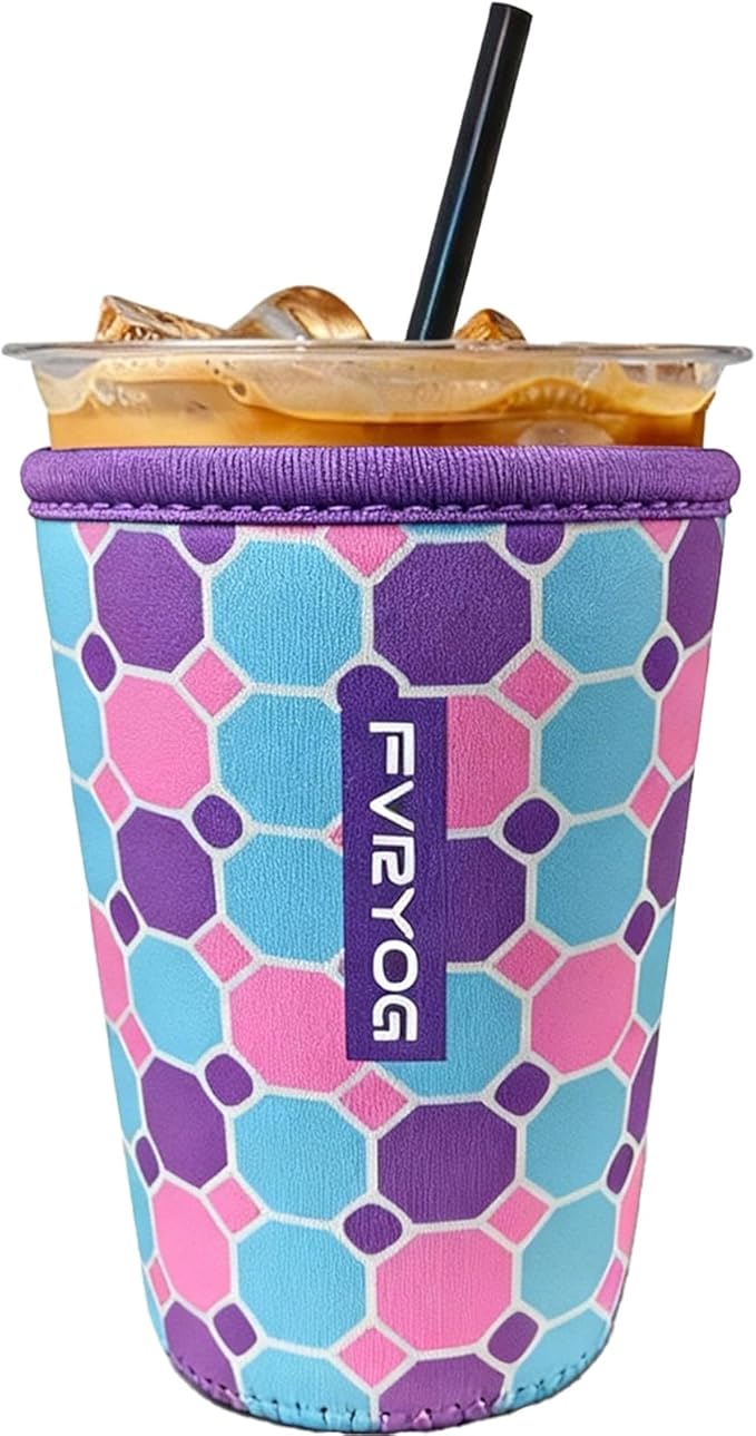 Reusable Insulated Neoprene Iced Coffee Sleeves by Fvryog