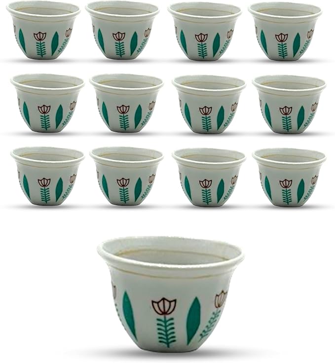 Generic Premium Porcelain Arabic Turkish Greek Coffee Cup Set 1.5 oz - by Unknown