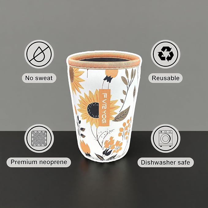 Reusable Insulated Neoprene Iced Coffee Sleeves - Image 4
