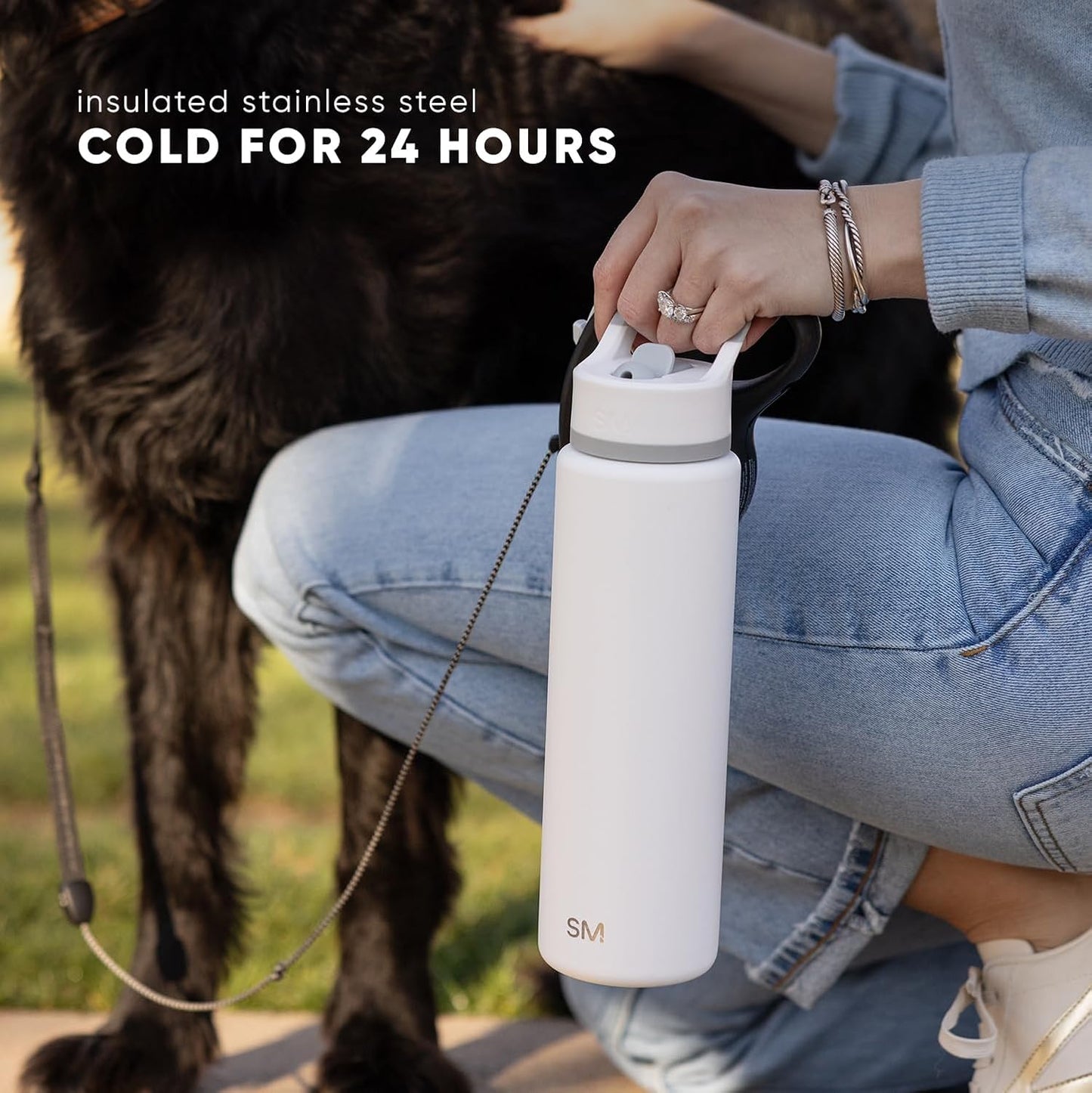 Simple Modern Kids Water Bottle with Straw Lid | Vacuum Insulated Stainless Steel Metal | Reusable Leak Proof BPA-Free Thermos for School | Summit Collection | 18oz, Clementine