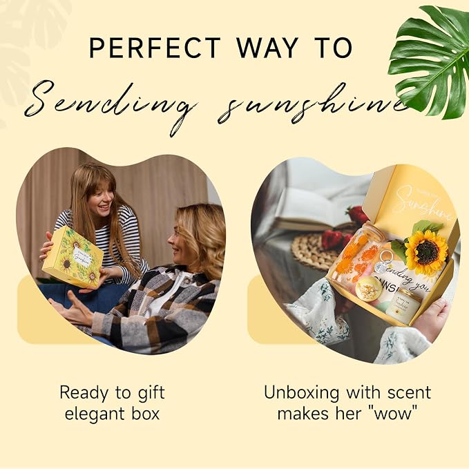 Birthday Gifts for Women, Get Well Soon Gifts Sending Sunshine Sunflower Gift - Image 2