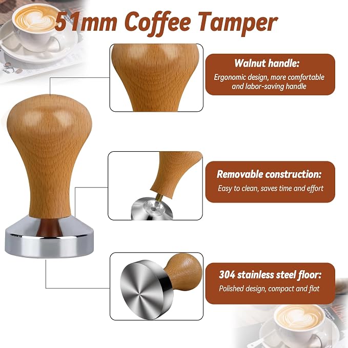 22 PCS Espresso Tamper Set, Espresso Accessories Barista Kit - Image 6