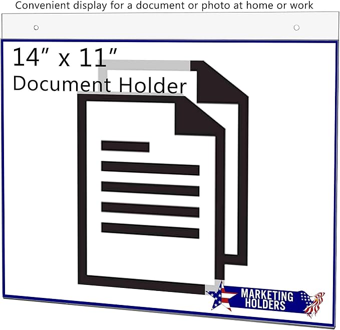 Marketing Holders 5 Pack Wall 14" x 11" Sign Holder - Image 6