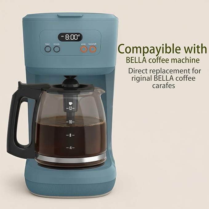 12-Cup Glass Coffee Pot Replacement, Universal and Adjustable, Compatible - Image 7