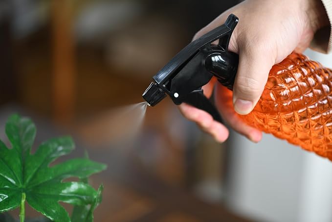 Glass Handheld Spray Bottle - 12oz Refillable Bottle ，Adjustable Nozzle - Image 6