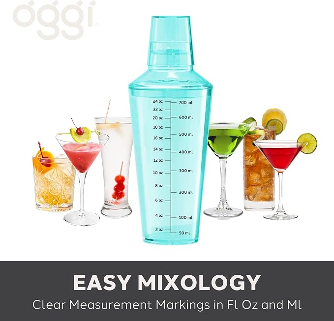 OGGI Clear Cocktail Shaker - 24 oz / 700 ml - Image 5