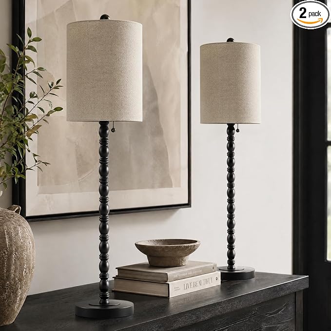 Buffet Lamps, Table Lamps Set of 2-30" H Tall by Lampworks
