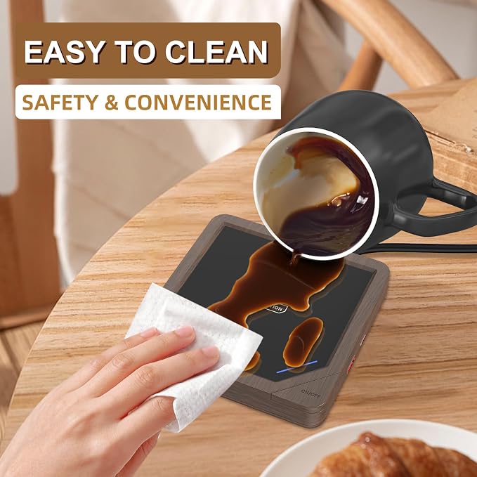 Coffee Mug Warmer with 2 USB Charging Ports: Auto Shut-Off Candle Wax Warmer - Image 7