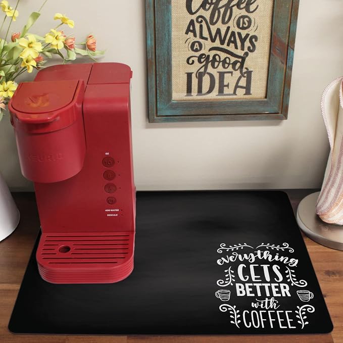 Chalkboard Style Placemat for your Coffee Maker or Espresso Machine - Image 2