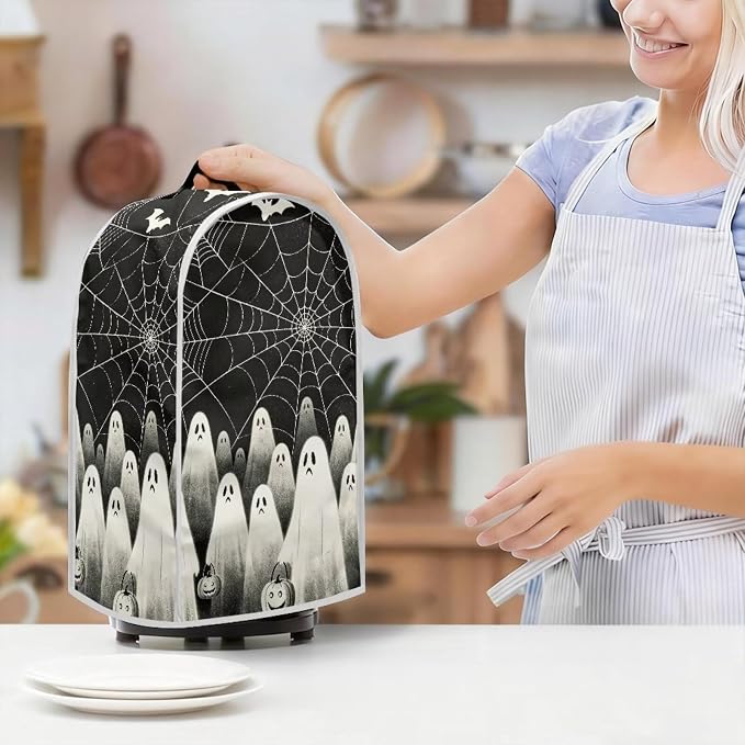 Web Ghost Blender Dust Cover, Anti Fingerprint Polyester Stand Mixer or Coffee - Image 7