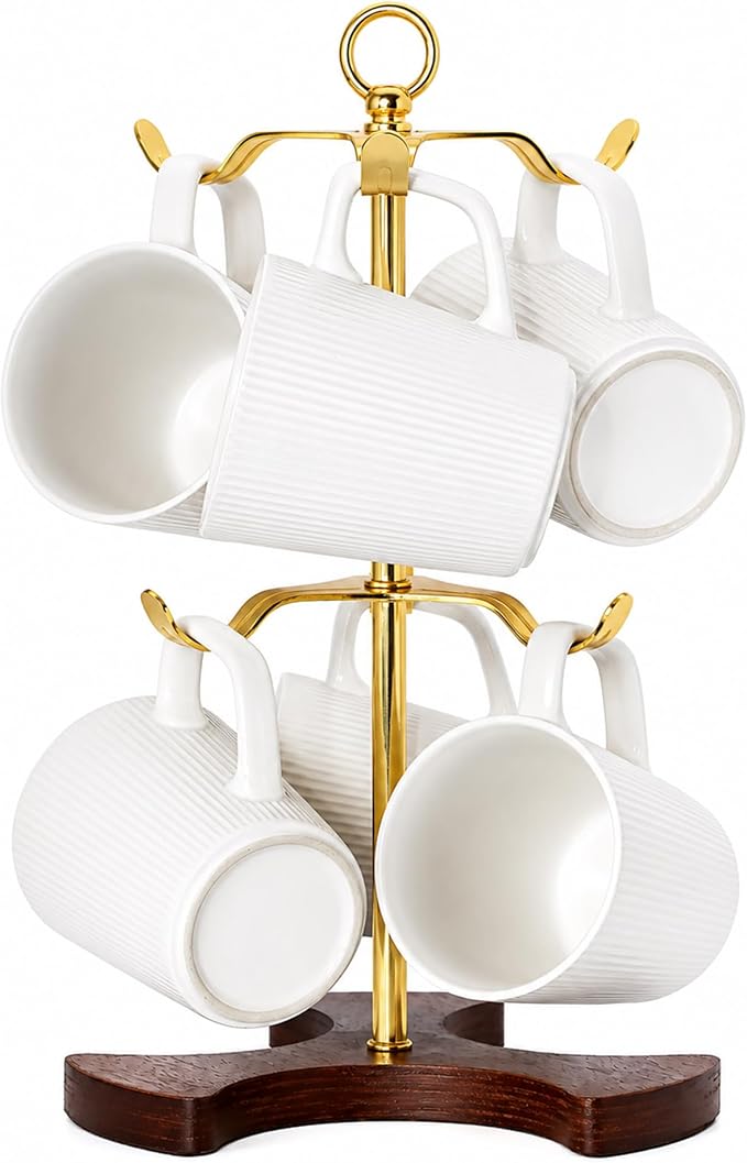 2-Tier Revolving Mug Tree Holder by Unknown