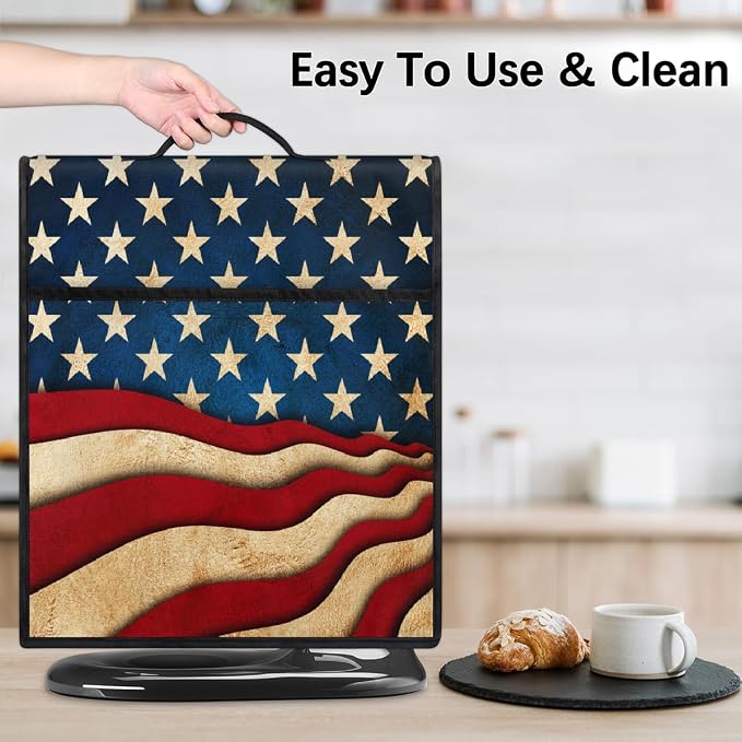 Flag Kitchen Aid Mixer Cover Compatible Stand Mixer Dust Cover | Abstract USA - Image 6