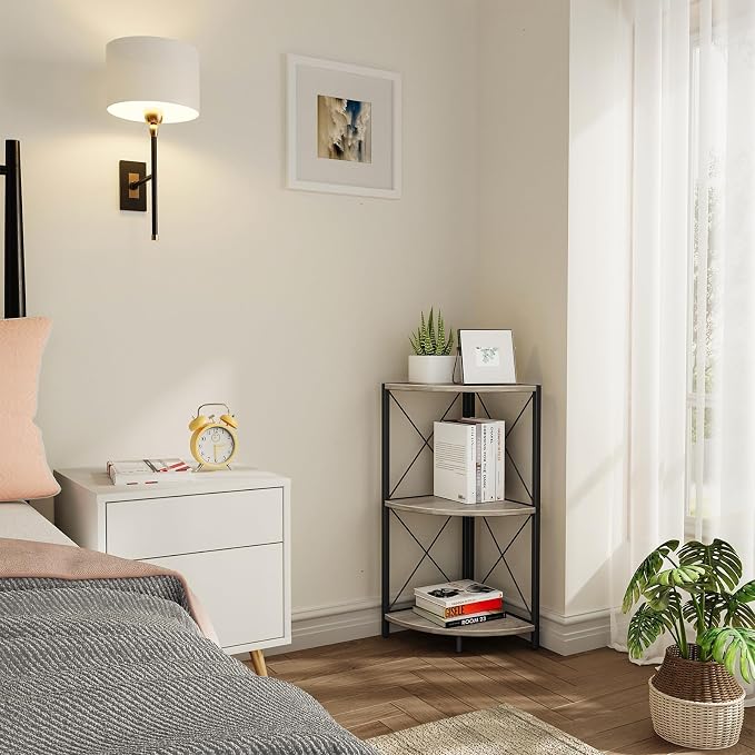 Snughome Corner Shelf for Desktop, 3-Tier Corner Storage Organizer - Image 5