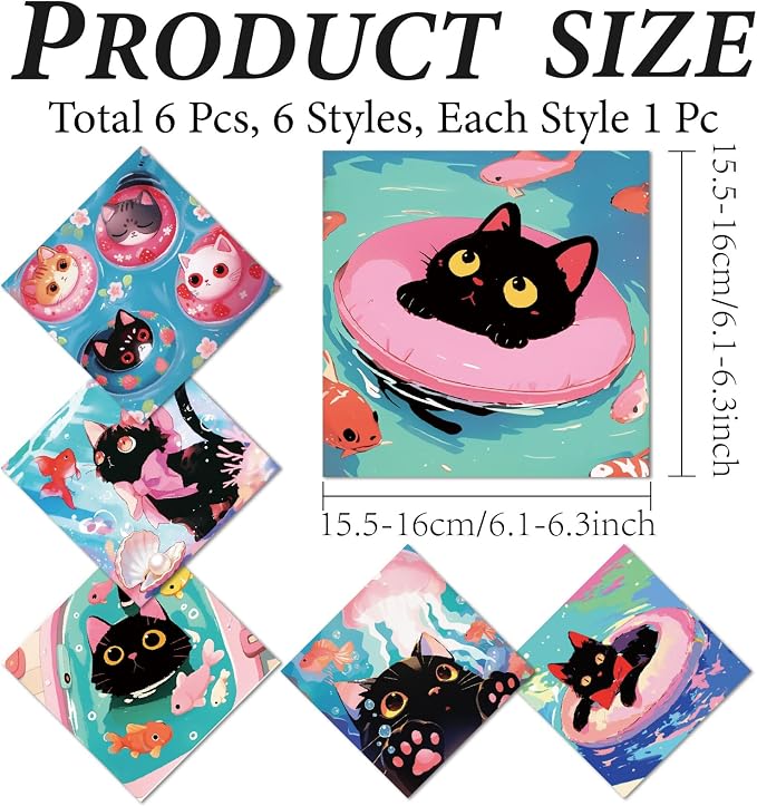 CREATCABIN 6Pcs Eyeglass Cleaning Cloth Microfiber Cleaning Cloths - Image 2