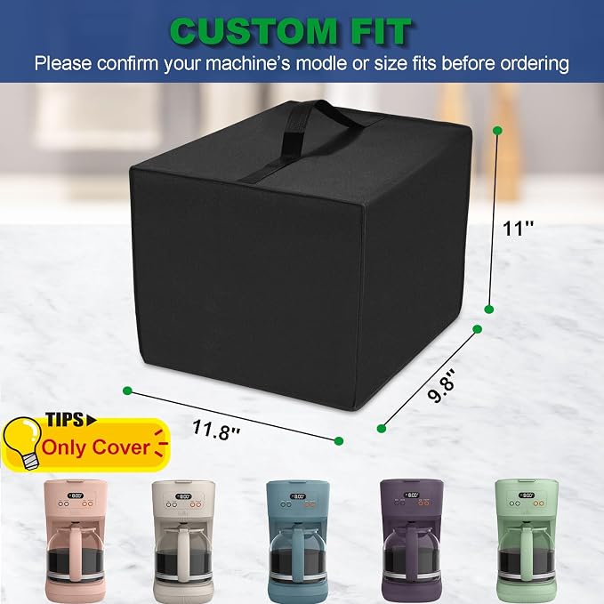 Coffee Marker Cover for BELLA, Heavy Duty Waterproof Dustproof Coffee Machine - Image 3