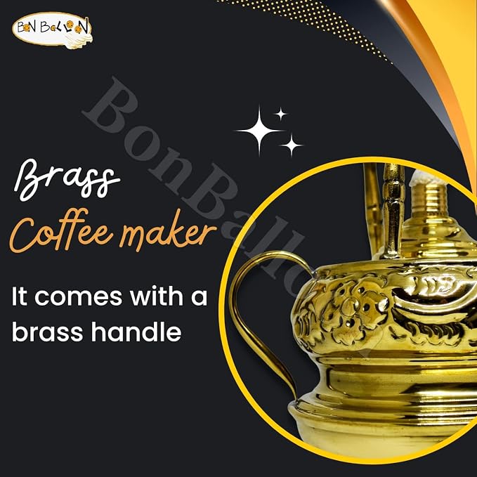 bonballoon Egyptian Greek Coffee Brass Engraved Copper Al Bramony Elbaramony - Image 8
