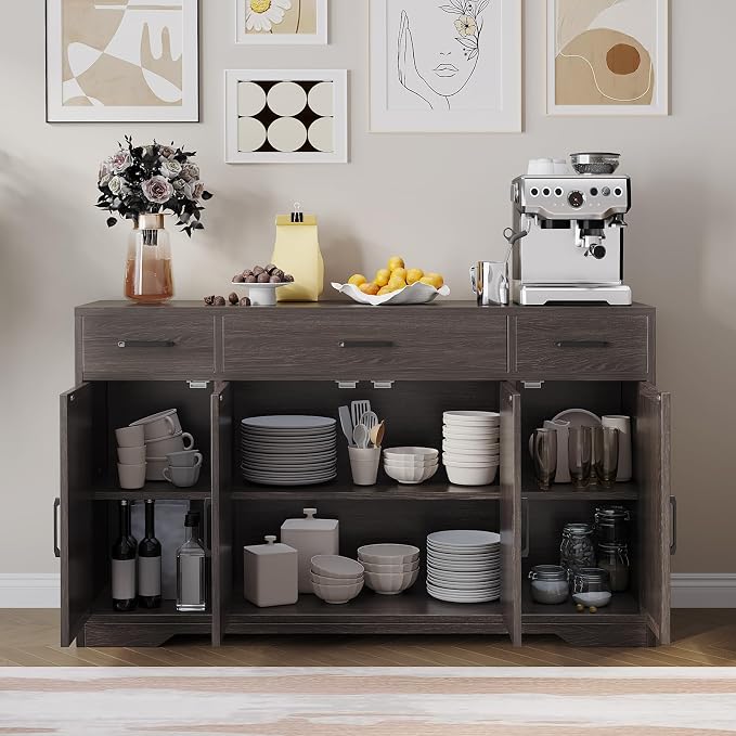 Modern Buffet Sideboard Kitchen Storage Cabinet - Image 8