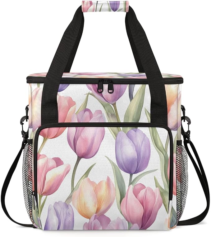Tulip Flower Coffee Machine Bag Compatible by BICUUZHI