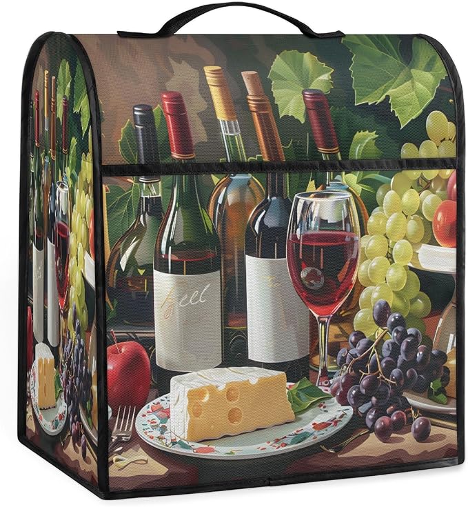 Wine Kitchen Aid Mixer Cover Compatible Stand Mixer Dust Cover | Grape Kitchen by YoYoYuchong